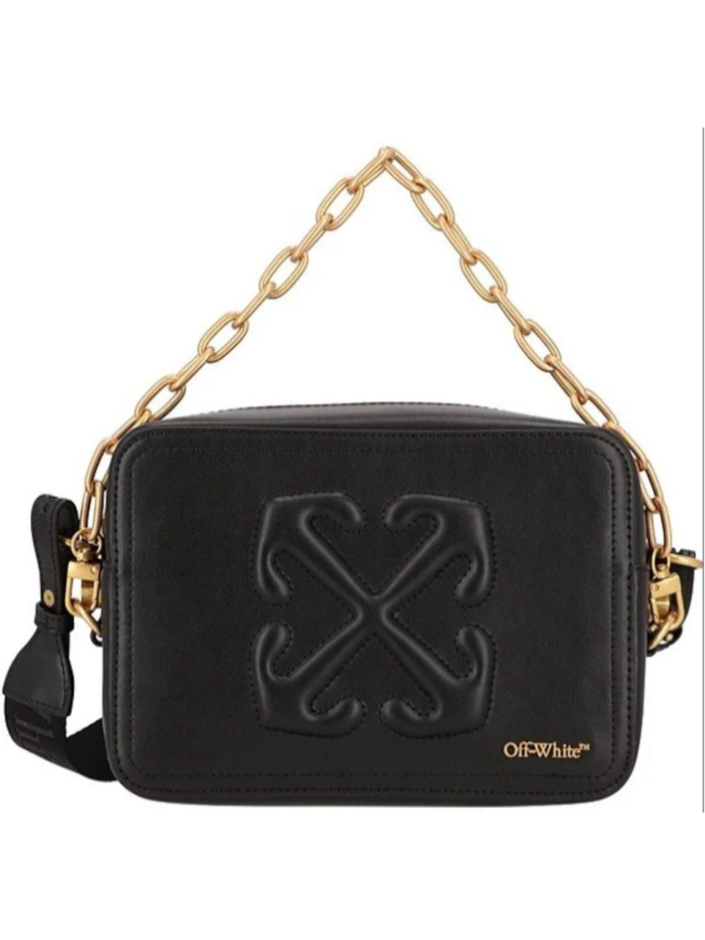 Off-White™ Medium Leather Camera Bag Women's Black